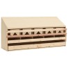 vidaXL Casetta Cova per Galline 5 Scomparti 117x33x54 cm Legno di Pino