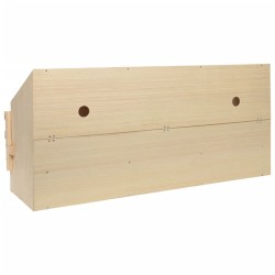 vidaXL Casetta Cova per Galline 5 Scomparti 117x33x54 cm Legno di Pino