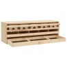 vidaXL Casetta Cova per Galline 5 Scomparti 117x33x38 cm Legno di Pino