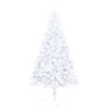 vidaXL Albero di Natale Artificiale a Metà Supporto Bianco 120 cm PVC