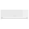 vidaXL Armadio Bianco Lucido 100x32,5x35 cm in Truciolato