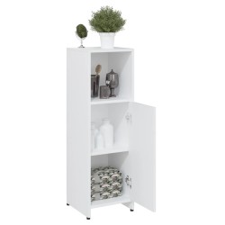 vidaXL Armadio da Bagno Bianco 30x30x95 cm in Legno Ingegnerizzato