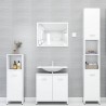 vidaXL Armadio da Bagno Bianco 30x30x95 cm in Legno Ingegnerizzato