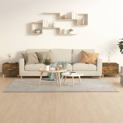 vidaXL Tavolini Salotto 2 pz Rovere Fumo 50x50x40cm Legno ingegnerizzato