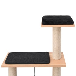 vidaXL Albero per Gatti con Tappeto Tiragraffi in Sisal 123 cm