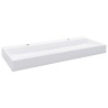 vidaXL Lavandino 120x46x11 cm Blocco in Marmo/Minerale Bianco