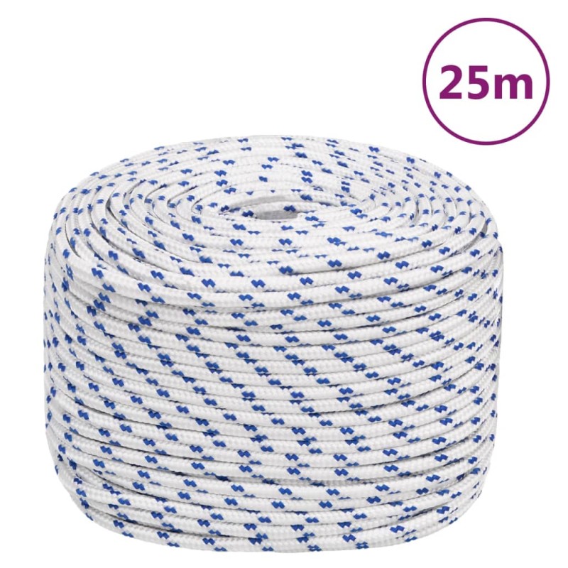 vidaXL Corda Nautica Bianca 10 mm 25 m in Polipropilene