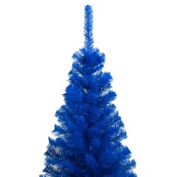 vidaXL Set Albero Natale Artificiale con LED e Palline Blu 180 cm PVC