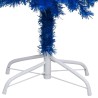 vidaXL Set Albero Natale Artificiale con LED e Palline Blu 180 cm PVC