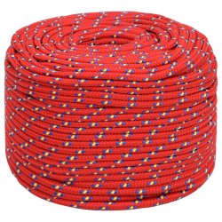 vidaXL Corda Nautica Rossa 10 mm 100 m in Polipropilene