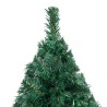 vidaXL Set Albero Natale Artificiale LED e Palline Verde 210 cm PVC