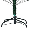 vidaXL Set Albero Natale Artificiale LED e Palline Verde 210 cm PVC