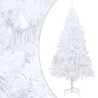 vidaXL Set Albero Natale Artificiale con LED Palline Bianco 120cm PVC