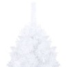 vidaXL Set Albero Natale Artificiale con LED Palline Bianco 120cm PVC