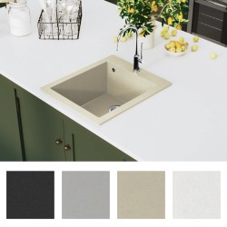 Lavello da Cucina in Granito Vasca Singola Beige