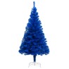 vidaXL Set Albero Natale Artificiale con LED Palline Blu 150 cm PVC 