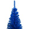 vidaXL Set Albero Natale Artificiale con LED e Palline Blu 240 cm PVC 