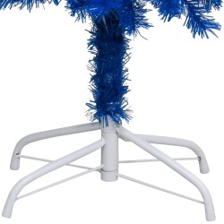 vidaXL Set Albero Natale Artificiale con LED e Palline Blu 240 cm PVC 