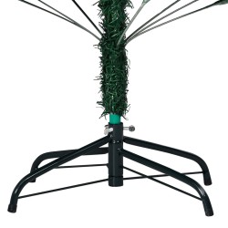 vidaXL Set Albero Natale Artificiale con LED Palline Verde 120 cm PVC