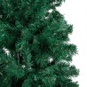 vidaXL Set Albero Natale Artificiale LED e Palline Verde 210 cm PVC 