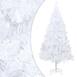 vidaXL Albero Natale Artificiale con LED e Palline Bianco 150 cm PVC 