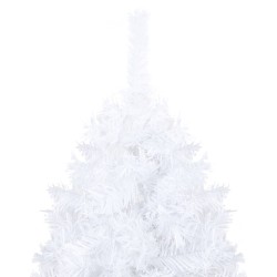 vidaXL Albero Natale Artificiale con LED e Palline Bianco 150 cm PVC 