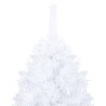 vidaXL Albero Natale Artificiale con LED e Palline Bianco 150 cm PVC 