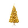 vidaXL Set Albero Natale Artificiale con LED e Palline Oro 120cm PET