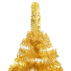 vidaXL Set Albero Natale Artificiale con LED e Palline Oro 120cm PET