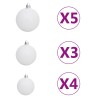 vidaXL Set Albero Natale Artificiale con LED e Palline Oro 120cm PET