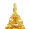 vidaXL Set Albero Natale Artificiale con LED Palline Oro 150 cm PET 