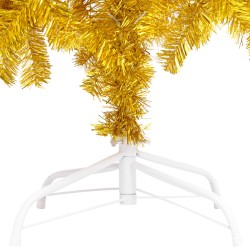 vidaXL Set Albero Natale Artificiale con LED e Palline Oro 180 cm PET 