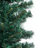 vidaXL Set Albero Natale Artificiale Sottile LED e Palline Verde 240cm