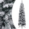 vidaXL Set Albero Natale Artificiale Sottile LED e Palline Verde 180cm