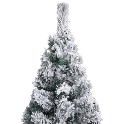 vidaXL Set Albero Natale Artificiale Sottile LED e Palline Verde 180cm