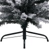 vidaXL Set Albero di Natale Sottile con Luci LED e Palline Verde 210cm