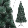 vidaXL Albero Natale Artificiale con LED Palline Verde 120 cm PVC e PE