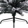 vidaXL Set Albero Natale Artificiale Sottile LED e Palline Verde 150cm