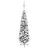 vidaXL Set Albero Natale Artificiale Sottile LED e Palline Verde 240cm