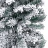 vidaXL Set Albero Natale Artificiale Sottile LED e Palline Verde 240cm