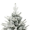 vidaXL Albero Natale Artificiale con LED Palline e Neve 180cm PVC e PE