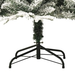 vidaXL Albero Natale Artificiale con LED Palline e Neve 180cm PVC e PE