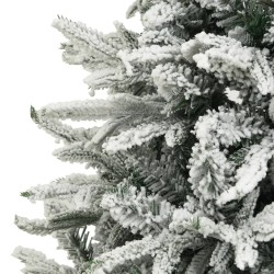 vidaXL Albero Natale Artificiale con LED Palline e Neve 240cm PVC e PE