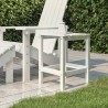 vidaXL Tavolo da Giardino Adirondack Bianco 38x38x46 cm HDPE