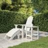 vidaXL Tavolo da Giardino Adirondack Bianco 38x38x46 cm HDPE