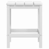 vidaXL Tavolo da Giardino Adirondack Bianco 38x38x46 cm HDPE