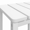 vidaXL Tavolo da Giardino Adirondack Bianco 38x38x46 cm HDPE