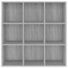 vidaXL Libreria Grigio Sonoma 98x30x98 cm