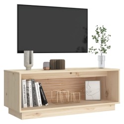 vidaXL Mobile Porta TV 90x35x35 cm in Legno Massello di Pino