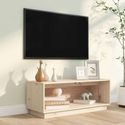 vidaXL Mobile Porta TV 90x35x35 cm in Legno Massello di Pino